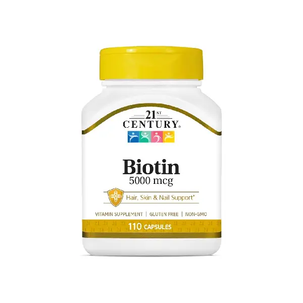 21st Century Biotin 5000mcg Tab 60's