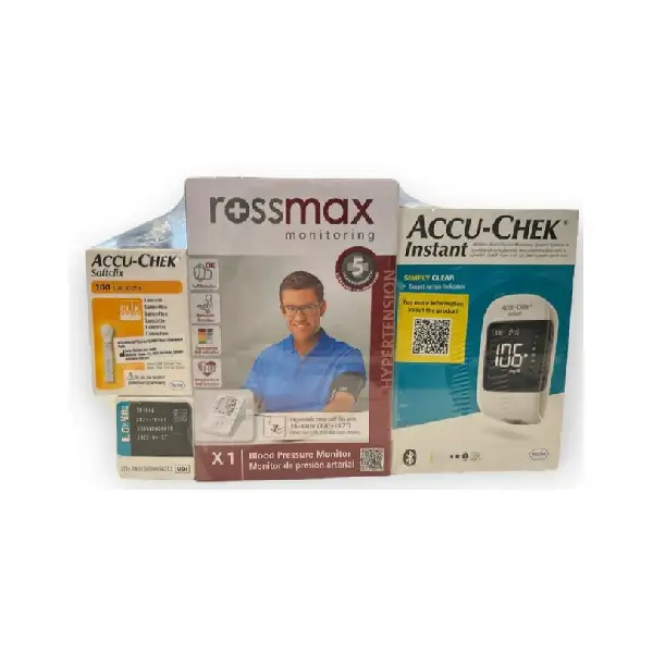 Accu Chek Instant Test 50's Strip + Blood Pressure Monitor (offer)