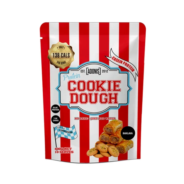 Adonis Protein Cookie Dough Casein 400gm Baklava - Protein Cookie - Adonis