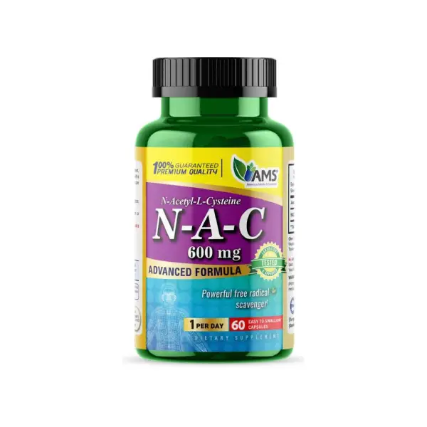 Ams N-acetyle Cysteine 600mg Cap 60's
