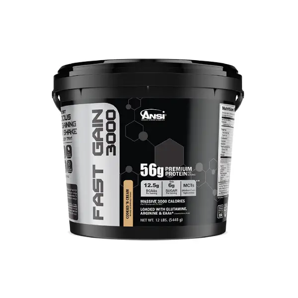 Ansi Fast Gain Cookies N Cream 12lb - Weight Gain - Ansi