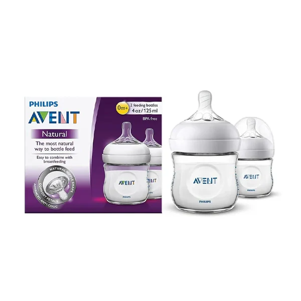 Philips Avent Natural 2 Bottles 0+m 125 Ml