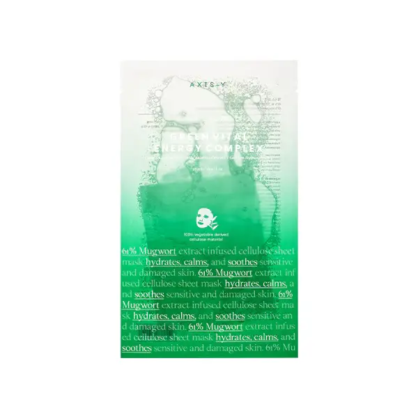 Axis-y Mugwort Green Vital Energy Complex Sheet Mask 27 Ml