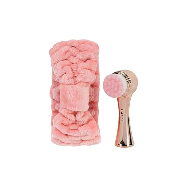 Cala Rose Gold Facial Brush & Band Set