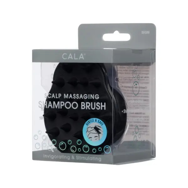Cala Scalp Massaging Shampoo Brush Black