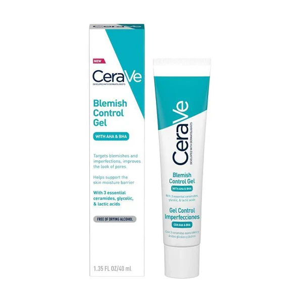 Cerave Blemish Control Gel With Aha & Bha 40 Ml