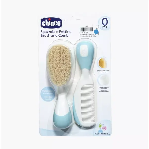 Chicco Brush & Comb - Light Blue