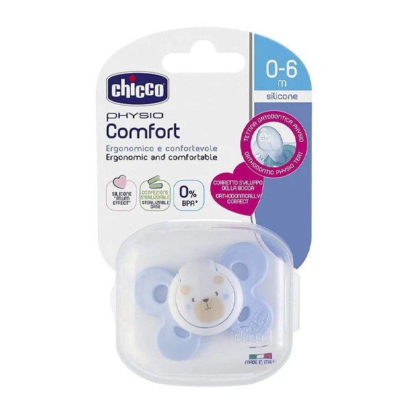 Chicco Soother Physio Comfort Blue Sil 0 - 6m