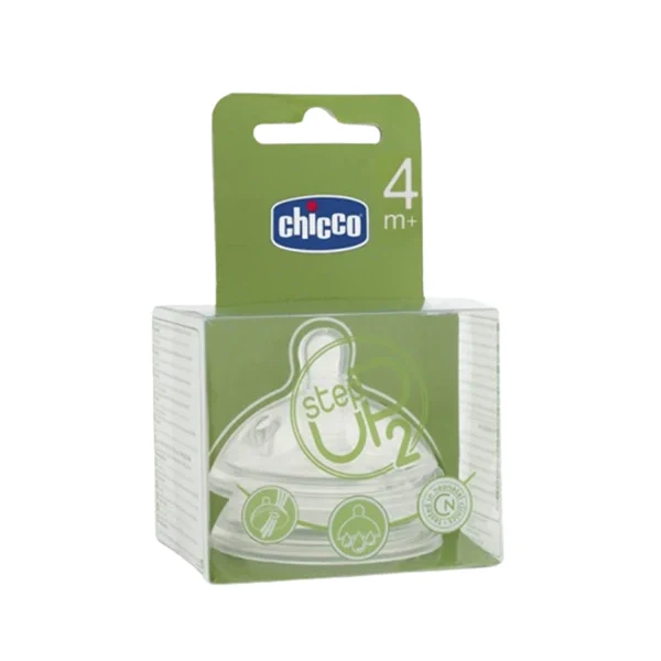 Chicco Step up 2 Silicon Teat 4m+