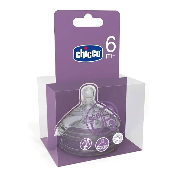 Chicco Step up 3 Silicon Teat 6m+