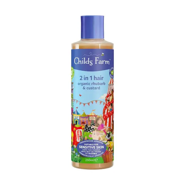 Childs Farm 2in1 Shampoo & Conditioner Organic Rhubarb & Custard 250ml