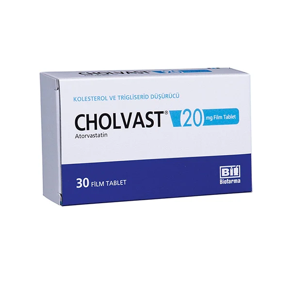 Cholvast 20mg Tab 30's