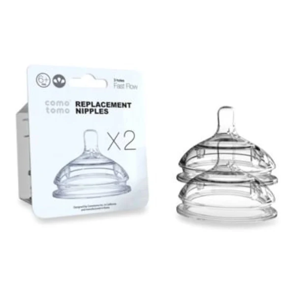 Como Tomo Replacement Silicone Nipple Slow Flow 2 Pcs