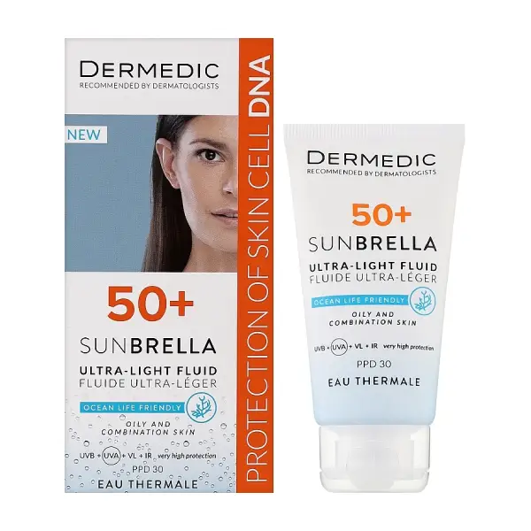 Dermedic Sunbrella U/light Fluid Spf50+ Oily & Combination Promo 1+1
