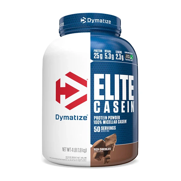 Dymatize Elite Casein 100% Rich Chocolate 5lb - Muscle Recovery - Dymatize