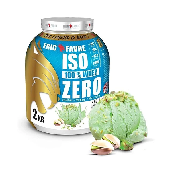 Eric Favre Iso 100% Whey Pistache  2 Kg - Muscle Recovery - Eric Favre
