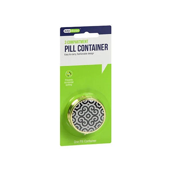 Ezy Dose Round Fashion Pill Case