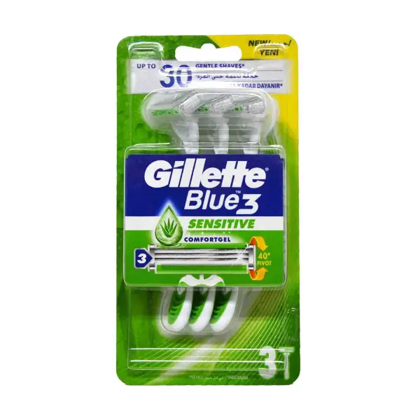 Gillette Blue 3 Sensitive Razor-3's