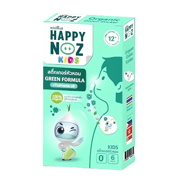 Happy Noz Anti Virus Kids Patch 6's - Green