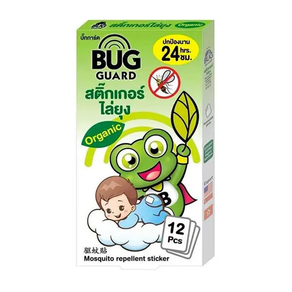 Happy Noz Bug Guard Mosquito Repellent Stickers 12's