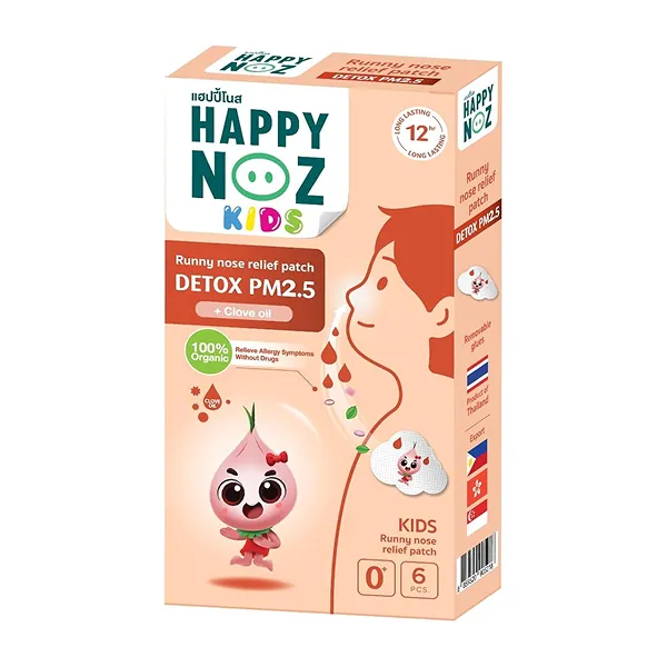 Happy Noz Detox Kids Patch 6's - Orange