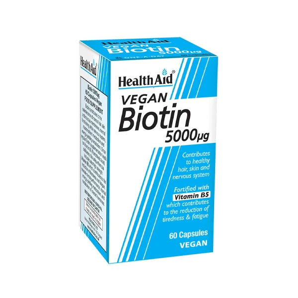 Health Aid Biotin 5000mg Cap 60's