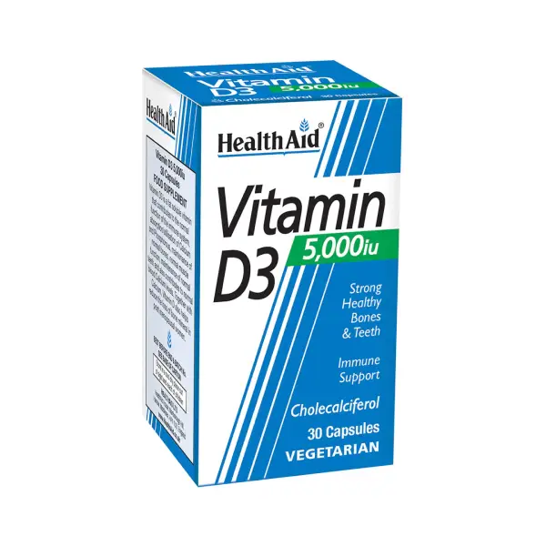 Health Aid Vitamin D3 5000iu Cap 30's