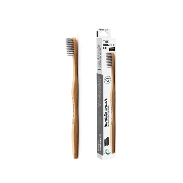 The Humble Co. Bamboo Toothbrush Charcoal Bristles
