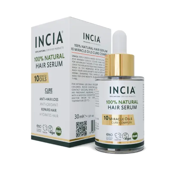 Incia 100% Natural Hair Serum 30ml