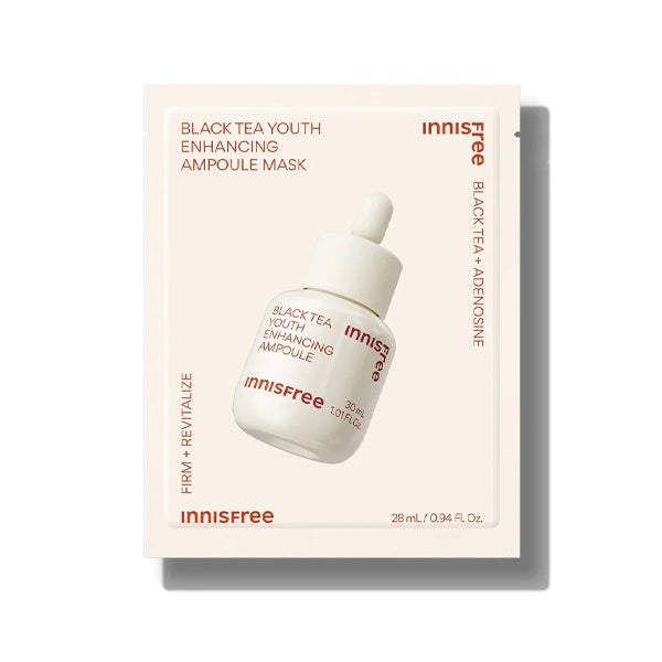 Innisfree Black Tea Youth Enhancing Ampoule Mask 28 Ml