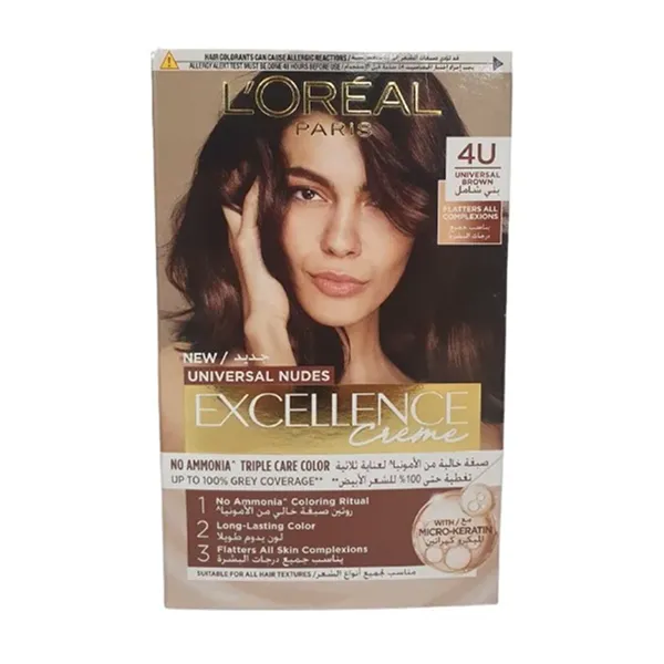 Loreal Excellence Cream Universal Nudes 4u Brown
