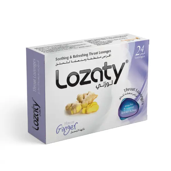 Lozaty Throat Lozenges Ginger 24's