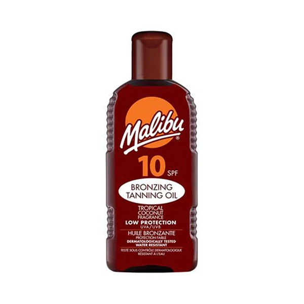 Malibu Spf10 Bronzing Tanning Oil 200ml