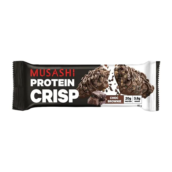 Musashi Protein Crisp Bar Choc Brownie 60GM