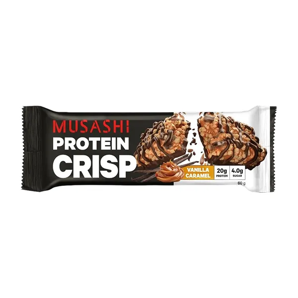 Musashi Protein Crisp Bar Vanilla Caramel 60GM