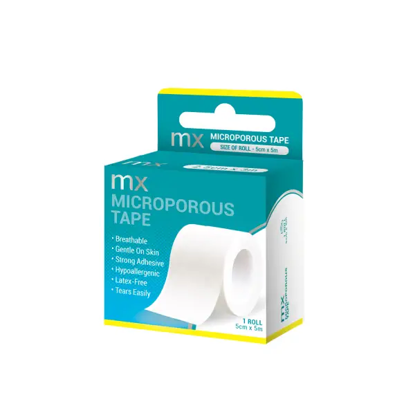 Mx Health Microporous Tape 5cmx5m 1's