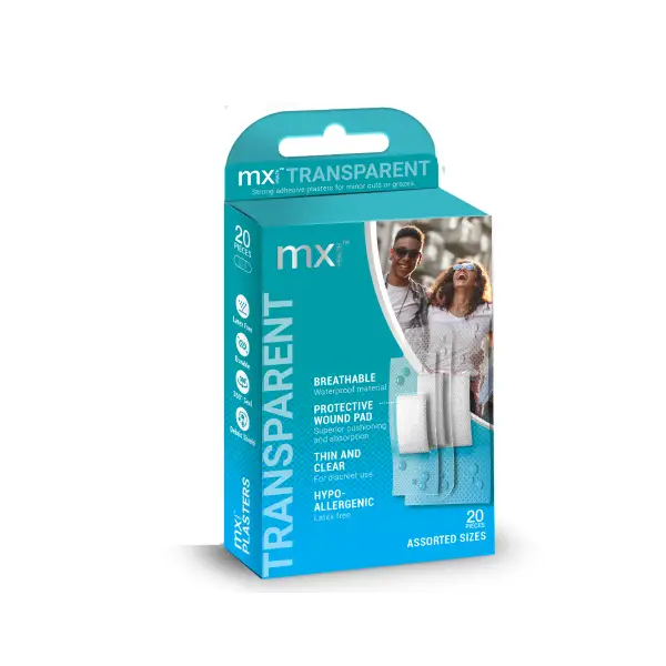 Mx Health Transparent Plasters 20's