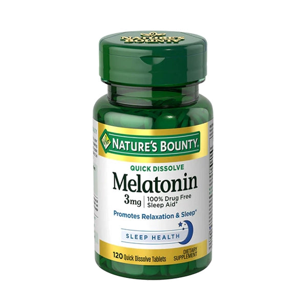 Nature's Bounty Melatonin 3mg Quick Dissolve Tablets 120's