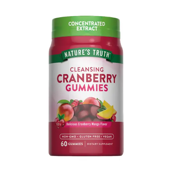 Nature's Truth Cranberry Gummies Mango Flavor 60's