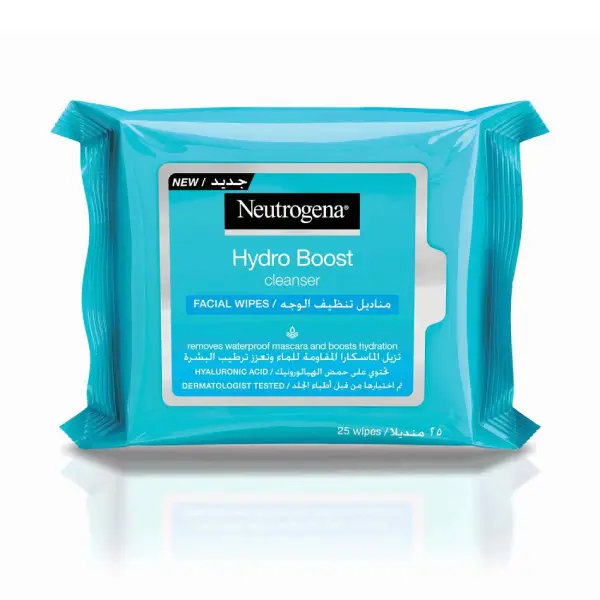 Neut. Hydroboost Facial Wipes 25's