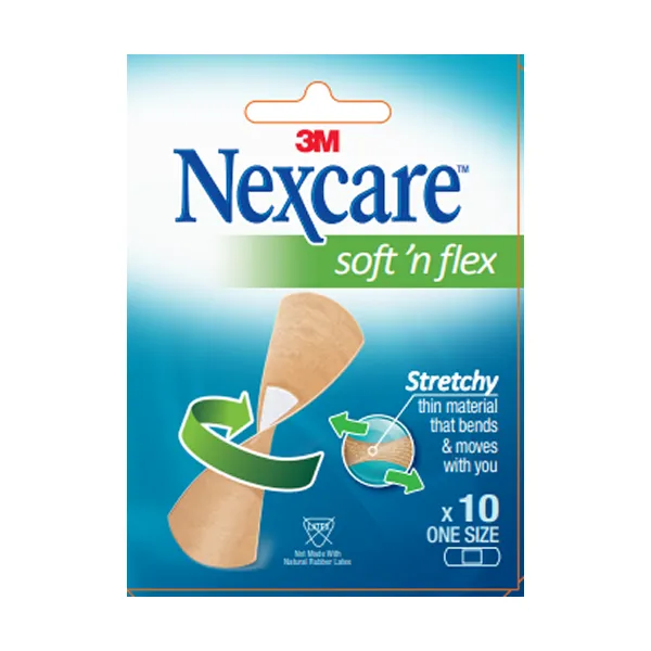 Nexcare Soft N Flex Bandage25x72 Mm 10's
