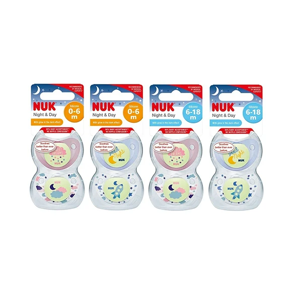 Nuk Pacifier S1 S2 B-blue 2 Boxes