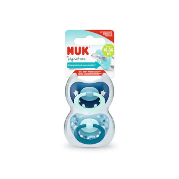 Nuk Pacifier Si Star Day & Night S3 2/box
