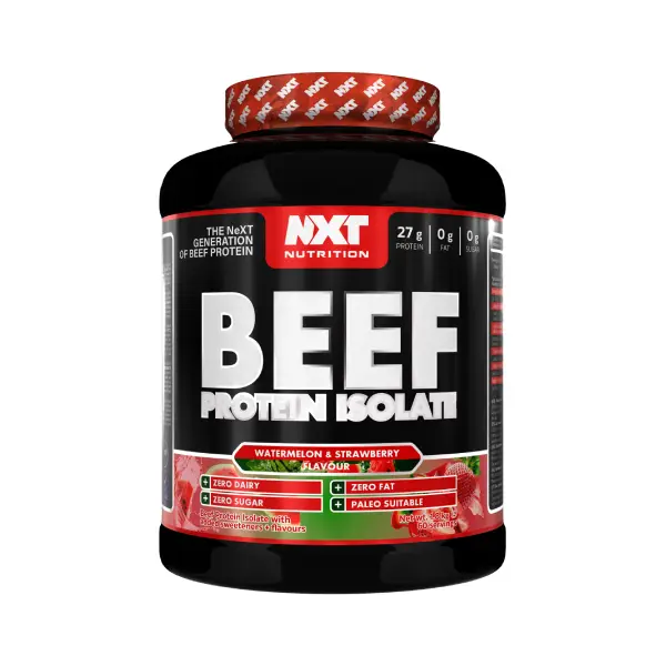 Nxt Nutrition Beef Protein Isolate 1.8kg Watermelon & Strawberry Flavor - Protein - Nxt Nutrition