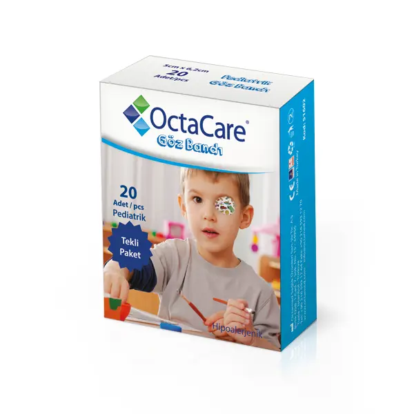 Octacare Kids Eye Pad Boys 5cmx6.2cm 20's