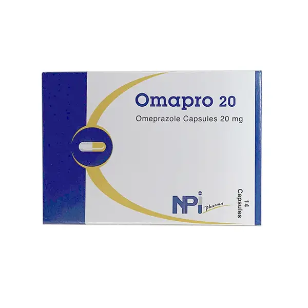 Omapro 20mg Capsules 14's