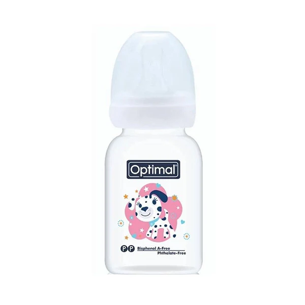 Optimal Plastic Slim Waist Feeding Bottle 140 Ml