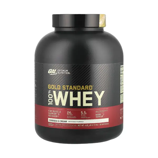 Optimum Nutrition Gold Standard 100% Whey 4.65lb Cookies & Cream - Protein - Optimum Nutrition