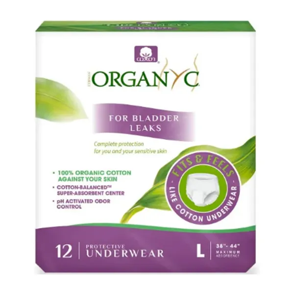 Organyc Protective Underwear Size Large 12's