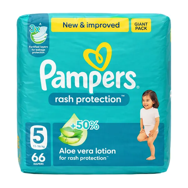 Pampers ML Diapers S5 2x66's (Pcp)